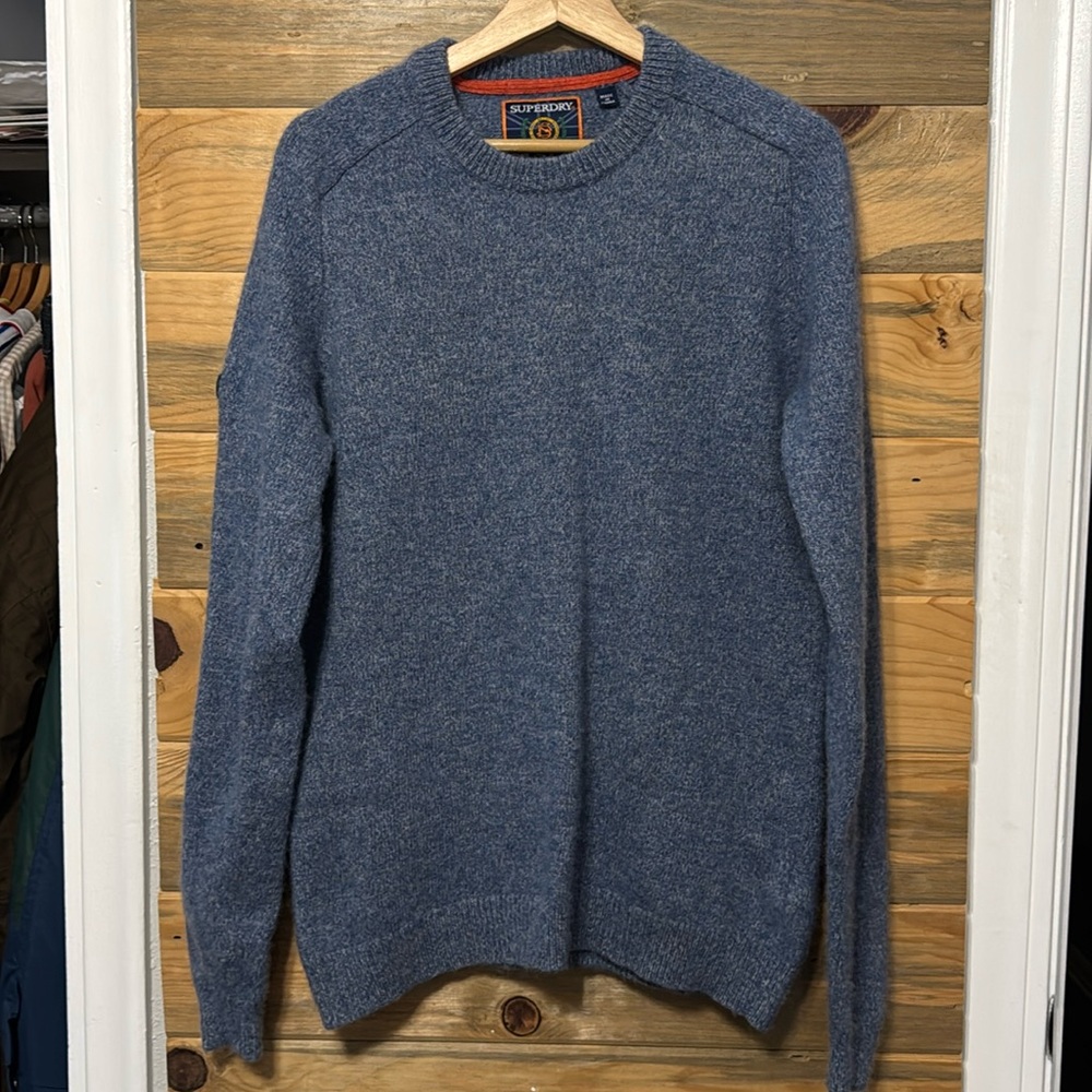 Superdry The Finest British Outfitters Men's Long Sleeve‎ Lambswool Sweater XL